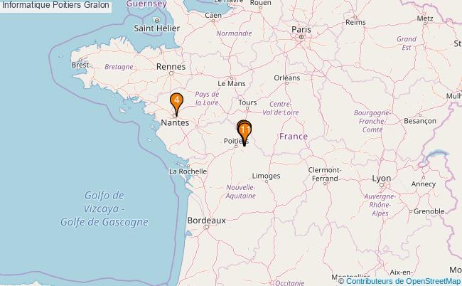 plan Informatique Poitiers Associations informatique Poitiers : 12 associations