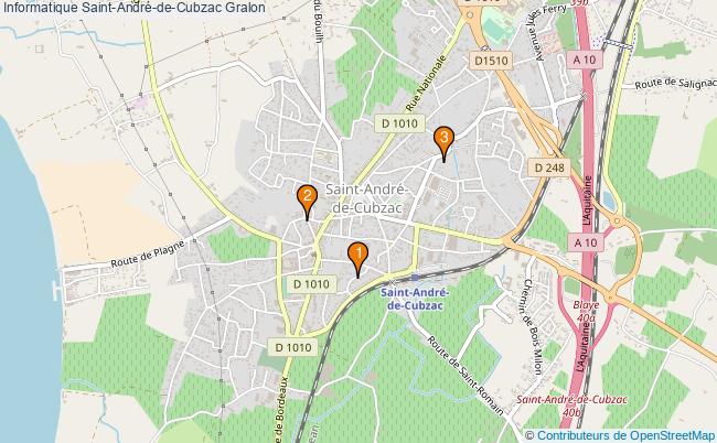 plan Informatique Saint-André-de-Cubzac Associations informatique Saint-André-de-Cubzac : 4 associations
