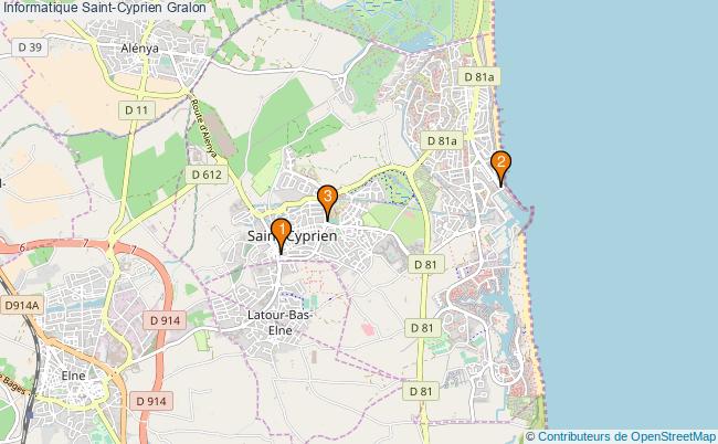 plan Informatique Saint-Cyprien Associations informatique Saint-Cyprien : 3 associations