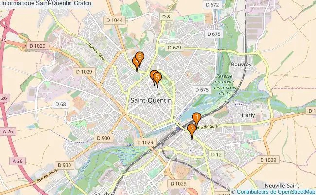 plan Informatique Saint-Quentin Associations informatique Saint-Quentin : 6 associations