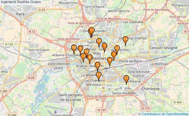 plan Ingénierie Rennes Associations ingénierie Rennes : 23 associations