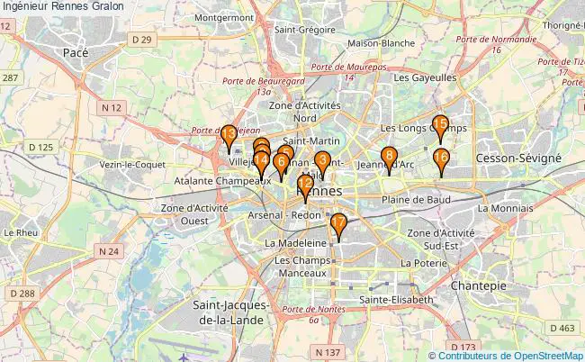 plan Ingénieur Rennes Associations ingénieur Rennes : 19 associations