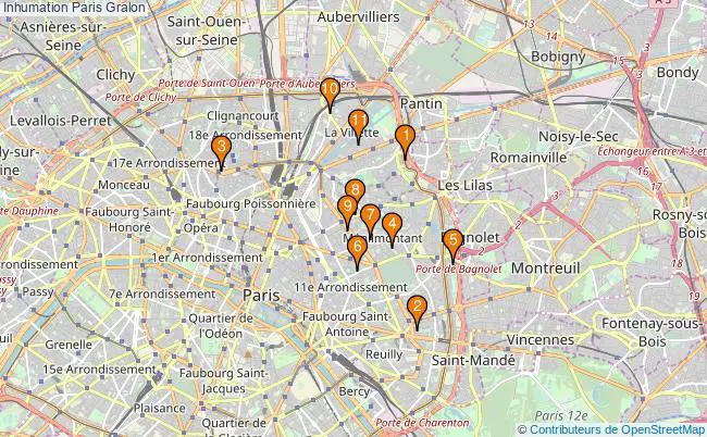 plan Inhumation Paris Associations inhumation Paris : 17 associations