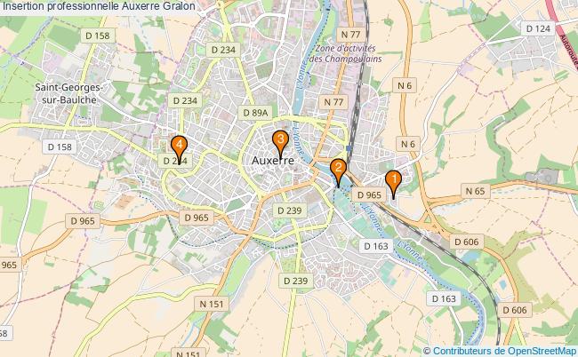 plan Insertion professionnelle Auxerre Associations Insertion professionnelle Auxerre : 4 associations