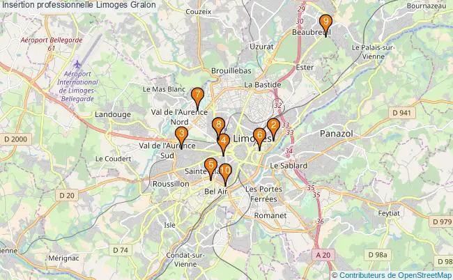 plan Insertion professionnelle Limoges Associations Insertion professionnelle Limoges : 13 associations