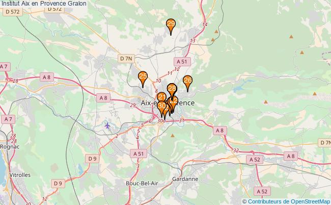 plan Institut Aix en Provence Associations Institut Aix en Provence : 40 associations