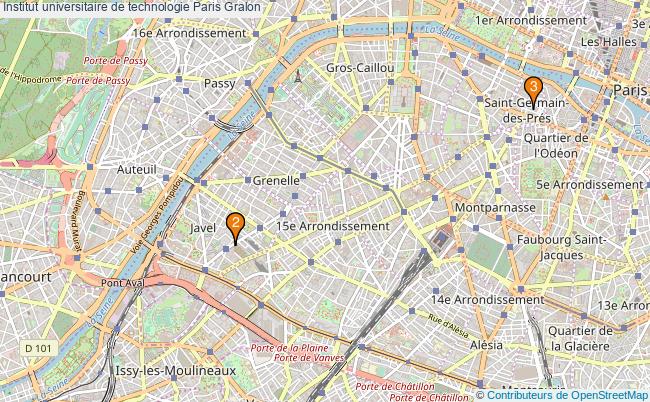 plan Institut universitaire de technologie Paris Associations Institut universitaire de technologie Paris : 3 associations