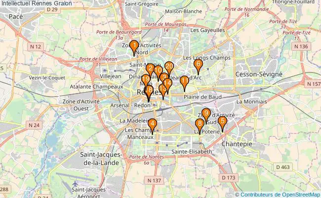 plan Intellectuel Rennes Associations intellectuel Rennes : 24 associations