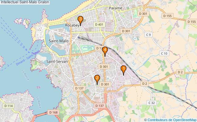 plan Intellectuel Saint-Malo Associations intellectuel Saint-Malo : 3 associations
