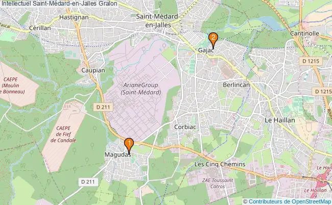 plan Intellectuel Saint-Médard-en-Jalles Associations intellectuel Saint-Médard-en-Jalles : 2 associations