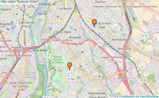 plan Inter-région Toulouse Associations inter-région Toulouse : 1 associations