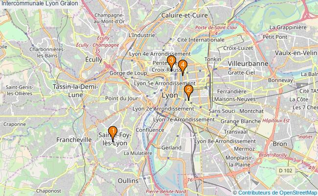 plan Intercommunale Lyon Associations Intercommunale Lyon : 4 associations