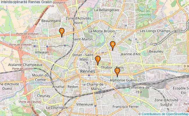 plan Interdisciplinarité Rennes Associations interdisciplinarité Rennes : 4 associations