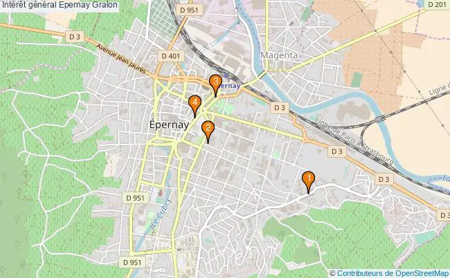 plan Intérêt général Epernay Associations intérêt général Epernay : 4 associations