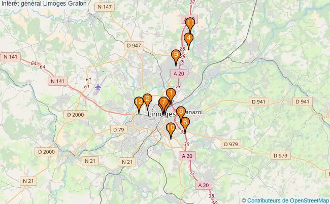 plan Intérêt général Limoges Associations intérêt général Limoges : 15 associations