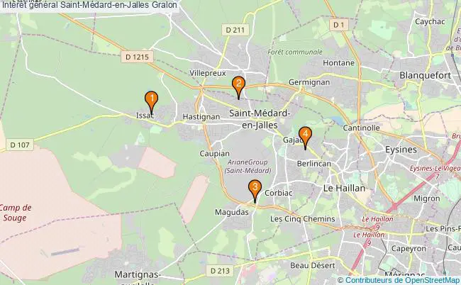 plan Intérêt général Saint-Médard-en-Jalles Associations intérêt général Saint-Médard-en-Jalles : 6 associations