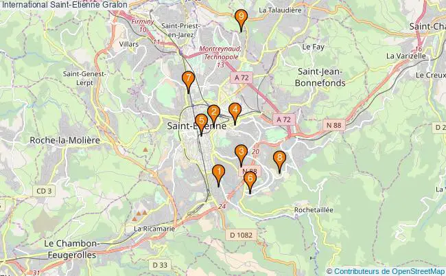 plan International Saint-Etienne Associations International Saint-Etienne : 18 associations