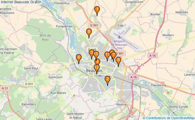 plan Internet Beauvais Associations Internet Beauvais : 13 associations