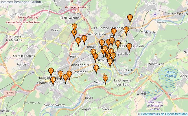 plan Internet Besançon Associations Internet Besançon : 33 associations