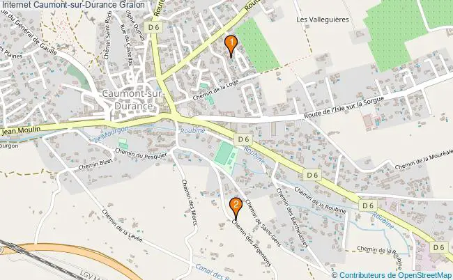 plan Internet Caumont-sur-Durance Associations Internet Caumont-sur-Durance : 2 associations