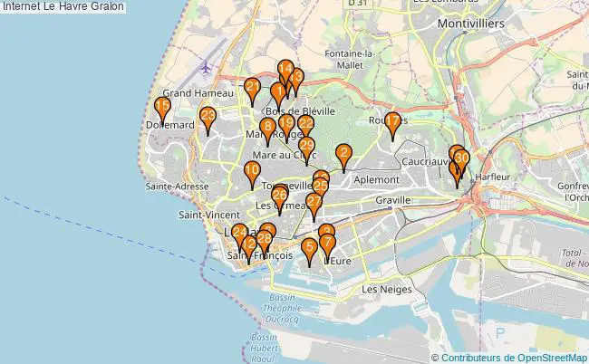 plan Internet Le Havre Associations Internet Le Havre : 35 associations