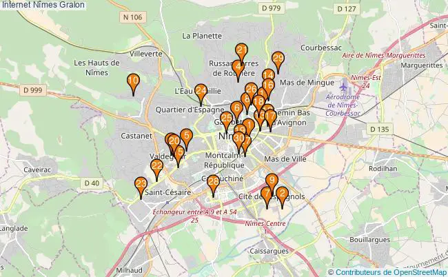 plan Internet Nîmes Associations Internet Nîmes : 48 associations