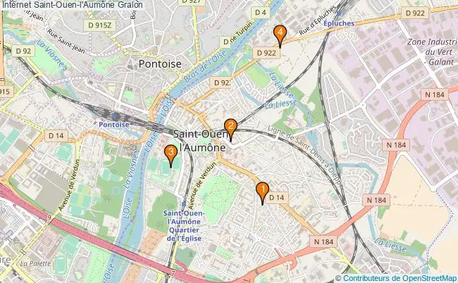 plan Internet Saint-Ouen-l'Aumône Associations Internet Saint-Ouen-l'Aumône : 4 associations