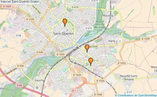 plan Internet Saint-Quentin Associations Internet Saint-Quentin : 7 associations