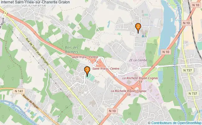 plan Internet Saint-Yrieix-sur-Charente Associations Internet Saint-Yrieix-sur-Charente : 2 associations