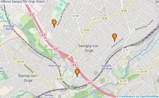 plan Internet Savigny-sur-Orge Associations Internet Savigny-sur-Orge : 5 associations