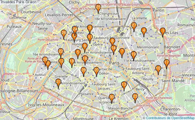 plan Invalides Paris Associations Invalides Paris : 33 associations