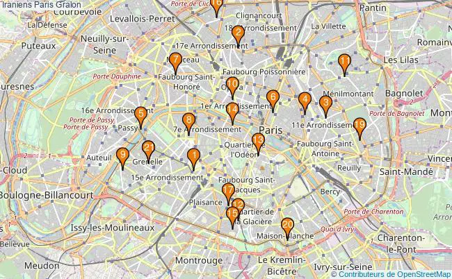 plan Iraniens Paris Associations Iraniens Paris : 24 associations