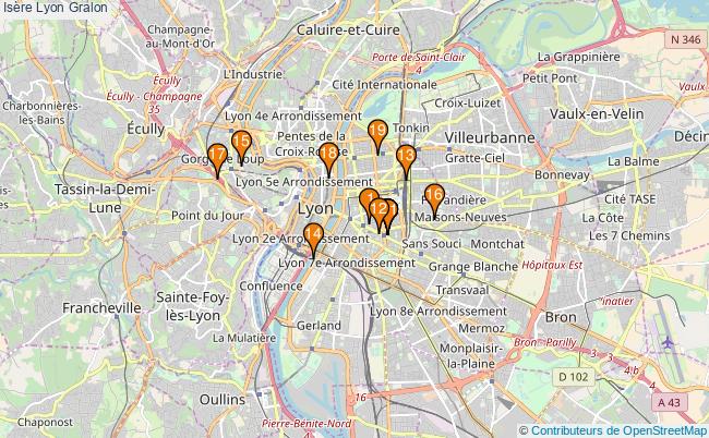 plan Isère Lyon Associations Isère Lyon : 21 associations