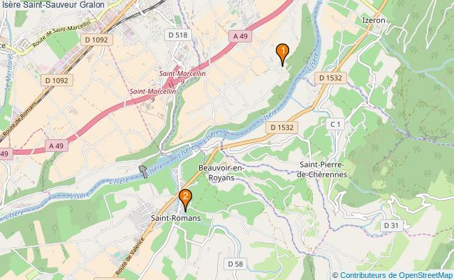 plan Isère Saint-Sauveur Associations Isère Saint-Sauveur : 3 associations