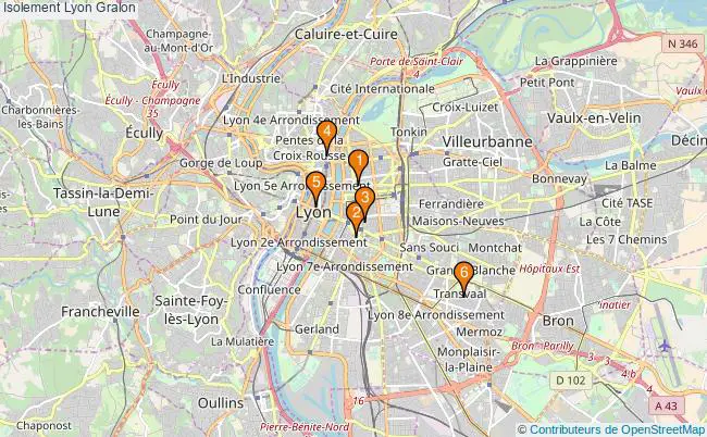 plan Isolement Lyon Associations Isolement Lyon : 24 associations