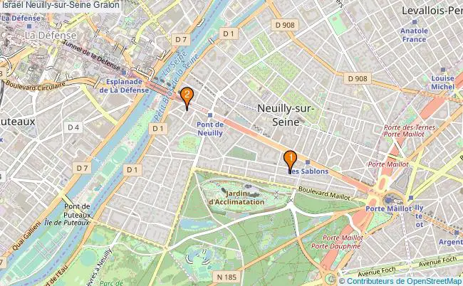 plan Israël Neuilly-sur-Seine Associations Israël Neuilly-sur-Seine : 3 associations