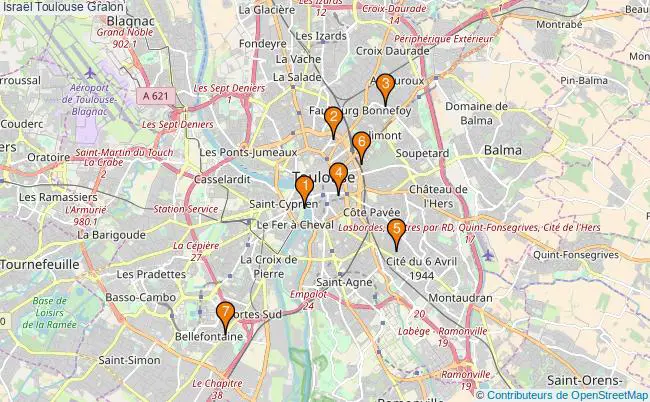 plan Israël Toulouse Associations Israël Toulouse : 6 associations