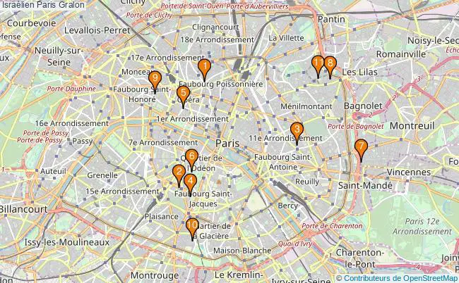 plan Israélien Paris Associations israélien Paris : 15 associations