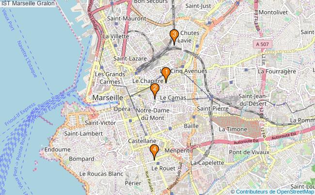 plan IST Marseille Associations IST Marseille : 4 associations