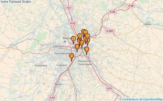 plan Ivoire Toulouse Associations ivoire Toulouse : 15 associations