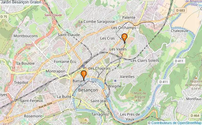 plan Jardin Besançon Associations jardin Besançon : 4 associations