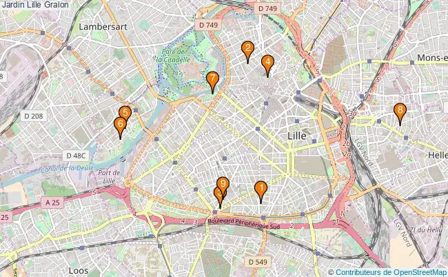 plan Jardin Lille Associations jardin Lille : 13 associations