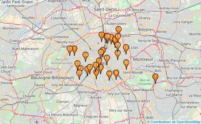 plan Jardin Paris Associations jardin Paris : 102 associations