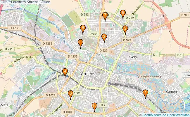 plan Jardins ouvriers Amiens Associations jardins ouvriers Amiens : 10 associations