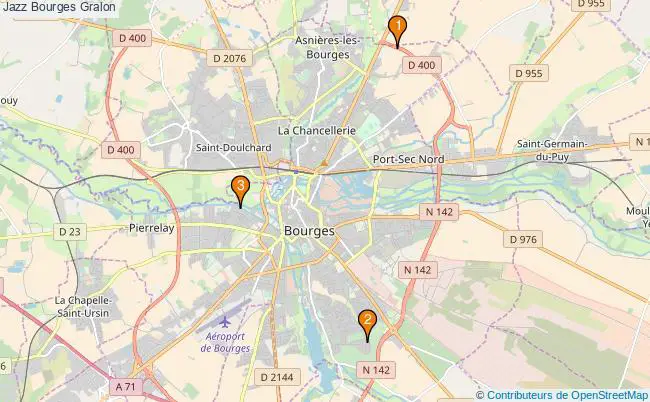 plan Jazz Bourges Associations Jazz Bourges : 4 associations