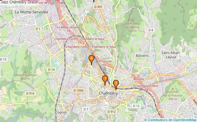 plan Jazz Chambéry Associations Jazz Chambéry : 7 associations