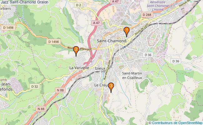 plan Jazz Saint-Chamond Associations Jazz Saint-Chamond : 3 associations