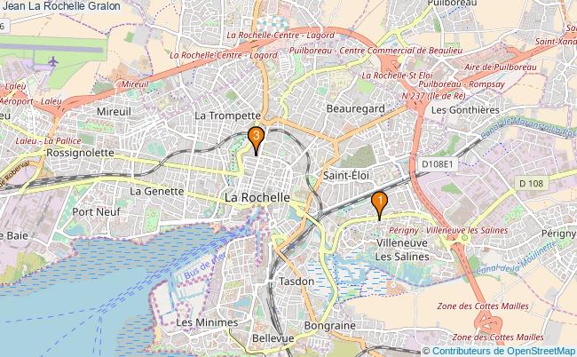 plan Jean La Rochelle Associations Jean La Rochelle : 4 associations