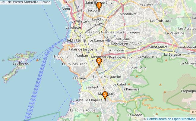 plan Jeu de cartes Marseille Associations jeu de cartes Marseille : 3 associations