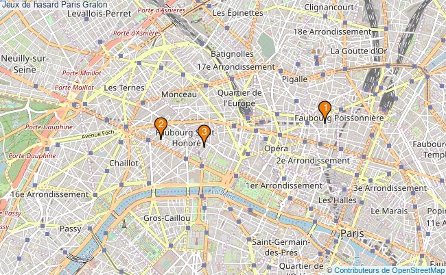 plan Jeux de hasard Paris Associations jeux de hasard Paris : 4 associations
